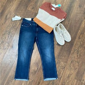 Silver Elyse crop jeans NWT